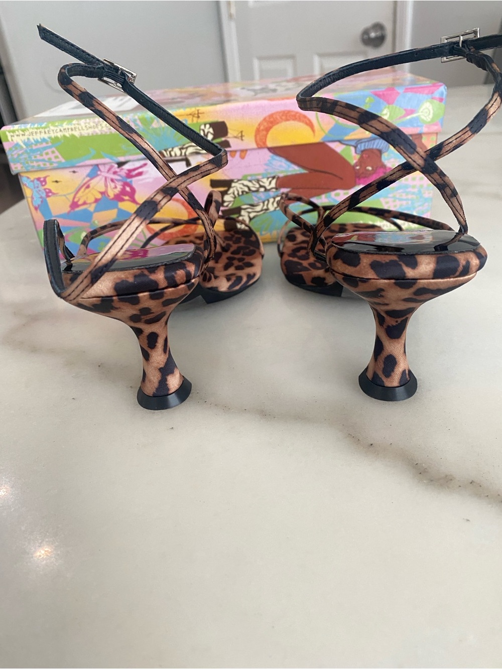 JEFFREY CAMPBELL Fluxx Heels - Cheetah. Size: 7 - Picture 10 of 16